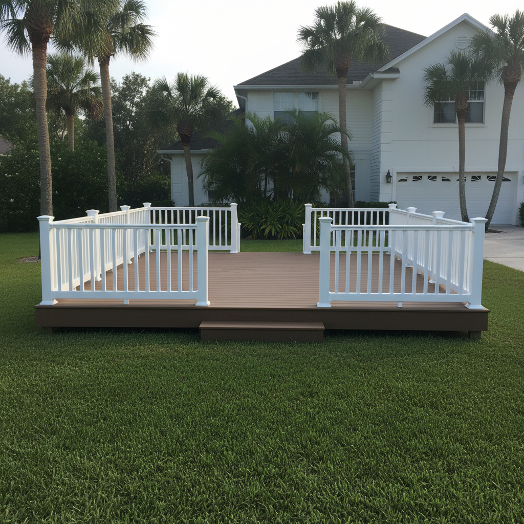 Signature Deck Inc crew working on a home