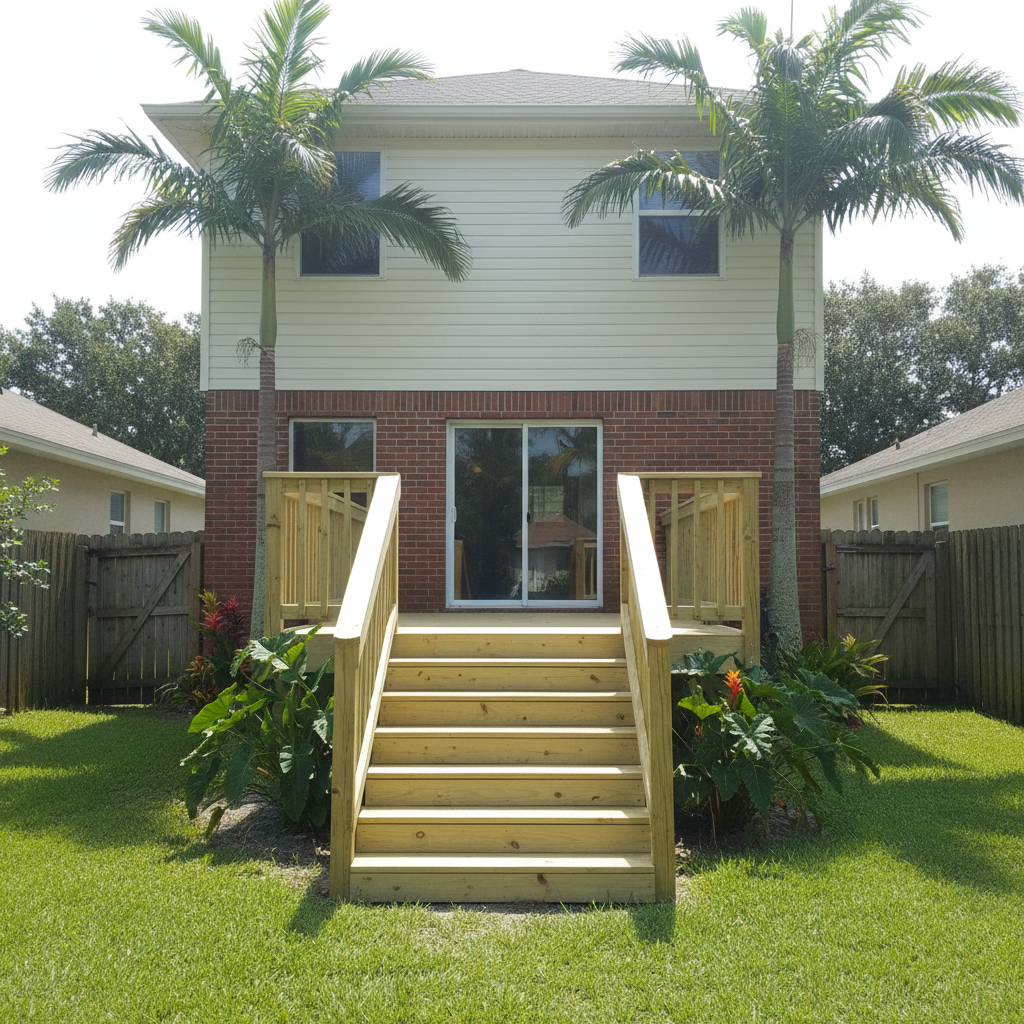 Composite Decking Installation completed by Signature Deck Inc in Lakewood Ranch, FL