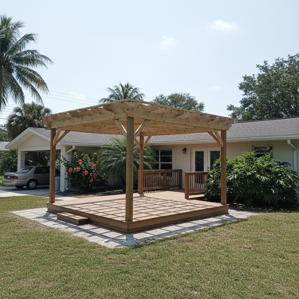 Screened Porch & Deck Combinations completed by Signature Deck Inc in Arcadia, FL